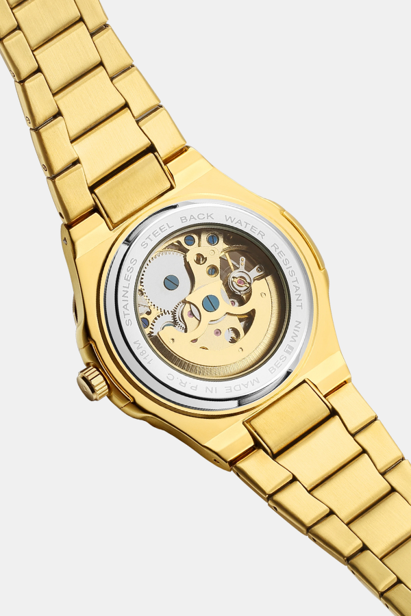 Loravento Skeleton Automatic Ivory Gold