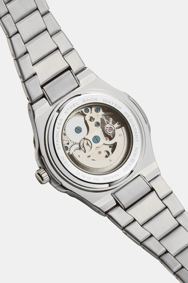 Loravento Skeleton Automatic Onyx Steel